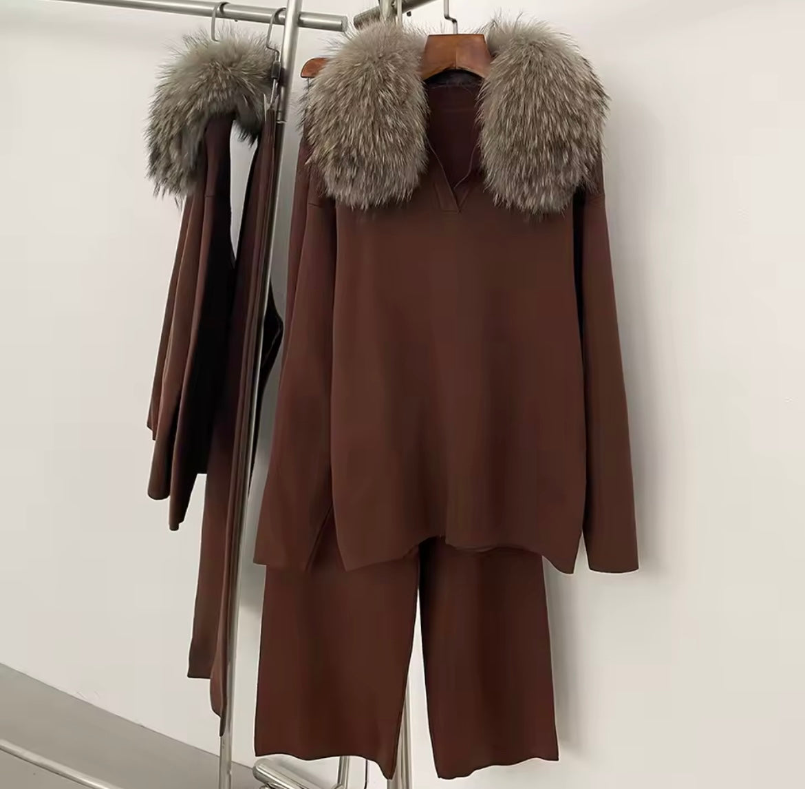 SET PULLOVER PELLICCIA