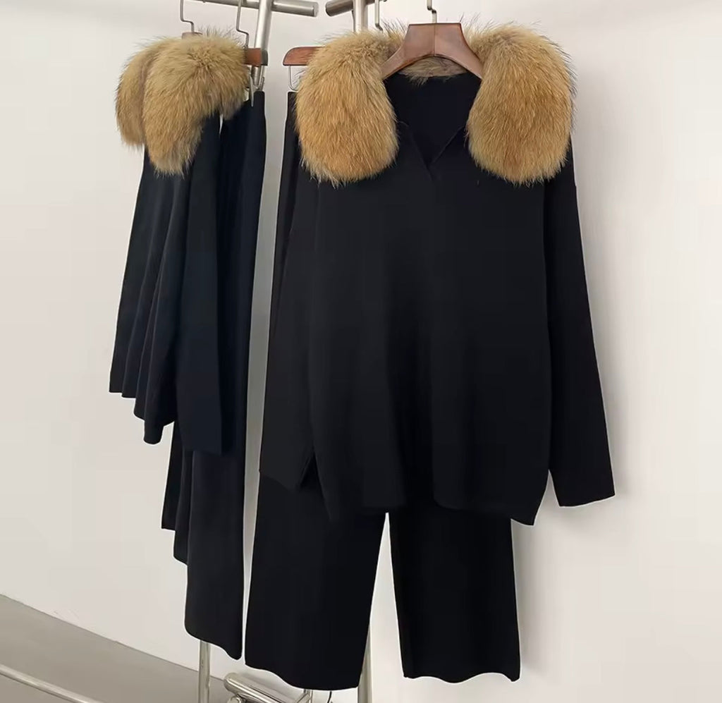 SET PULLOVER PELLICCIA