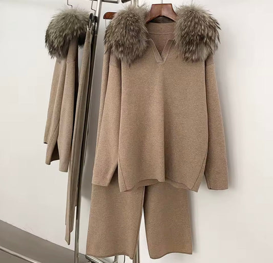 SET PULLOVER PELLICCIA